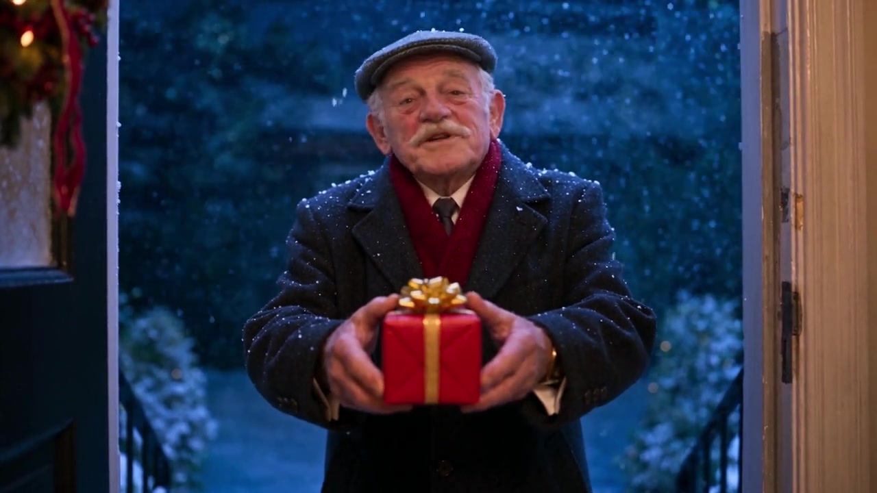 Great-Grandad Arthur welcomed home at Christmas